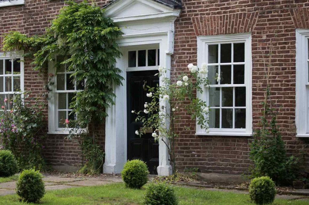 An Artful Gardener - Old Vicarage front door and windows