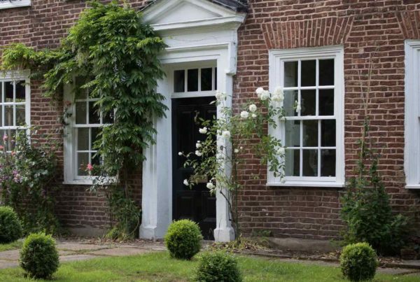 An Artful Gardener - Old Vicarage front door and windows