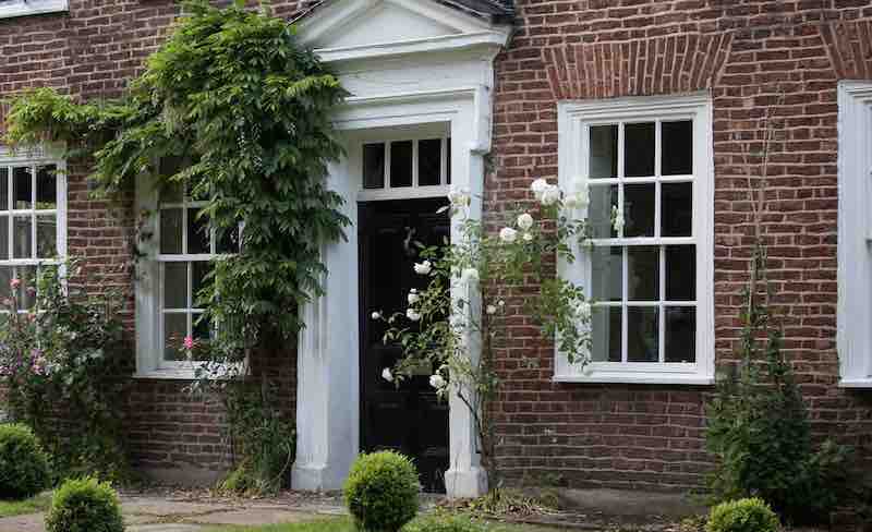 An Artful Gardener Old Vicarage current front door and windows